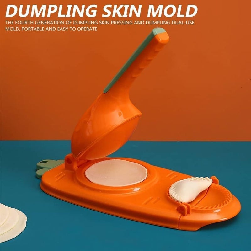 BUYERZONE WITH BZ LOGO BUYERZONE 2in1 Dumpling Maker Momo Maker Gujiya Maker Machine Momo Maker Machine Kajjikayalu Karanji Maker Samosa Maker Skin Press Mould for Ghughra with Dumpling Puri Maker Random  - Image 2