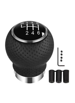 Universal Shift Knob 6 Speed Manual Gearbox Shift Knobs Fit for Most Car Transport Vehicles（Round Head R Up）