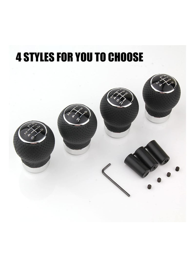 Excefore - Universal Shift Knob 6 Speed Manual Gearbox Shift Knobs Fit for Most Car Transport Vehicles（Round Head R Up） - Image 1