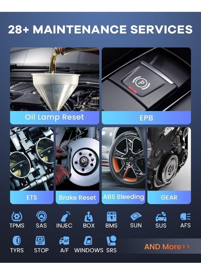 Mucar MUCAR VO6 Diagnostic Tool with 28 Reset, Lifetime Updates, 2023 Newest Car Scanner, All Systems Diagnoses, ABS Bleeding, Oil Reset  - Image 3