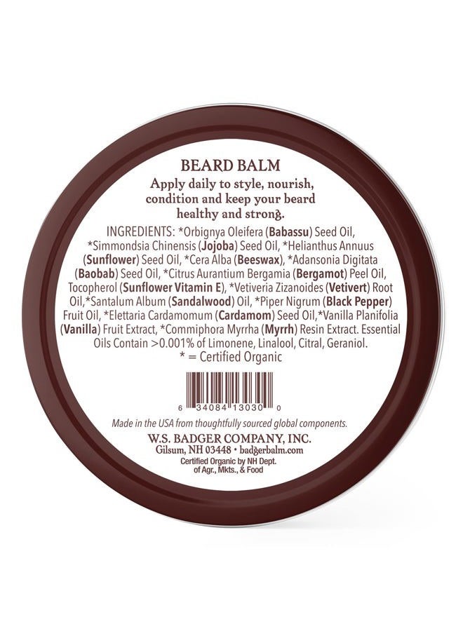 Badger Organic Leave-In Beard Conditioner, Facial Hair Styling Balm, Non-Greasy Moisturizer and Treatment for Beards and Mustaches - 2 oz, 2 Pack - Image 2