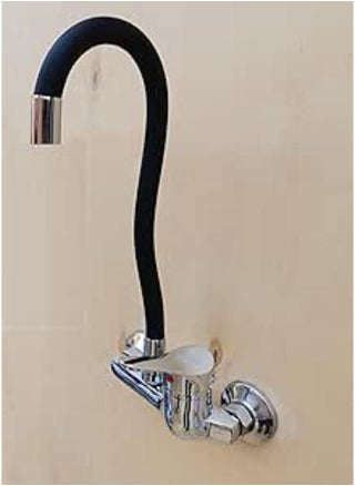 Hot and cold wall mixer with a movable neck, different colors, Model 2