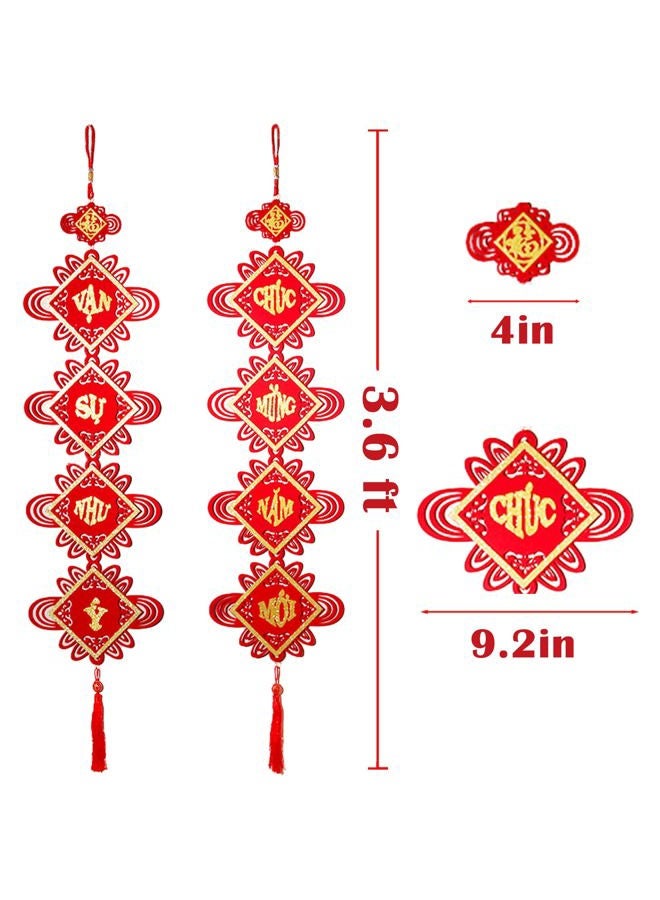 IRCOR TET Decorations 2024 Vietnamese with 24 Red Envelopes Vietnamese Lunar New Year Decorations 2024 - Image 3