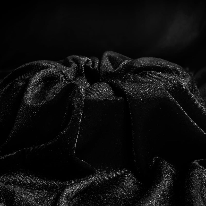 Cobedzy 1 Yard Stretch Velvet Fabric Black - 60 Inch Wide Stretchy Velvet Cloth, 90% Polyester 10% Spandex Velvet Fabric for DIY Sewing, Upholstery, Apparel, Craft - Image 1