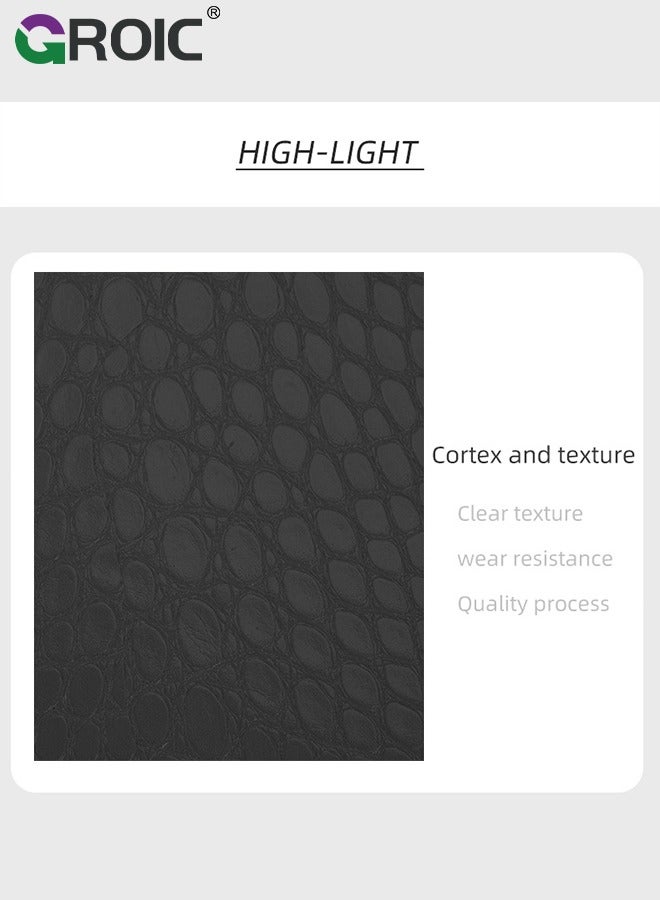 GROIC Leather Cell Phone Holster for Belt, Case with Belt Clip Fits iPhone 15 Pro Max Samsung Galaxy A15 A25 A54 A53 S23 Ultra S24 Pouch Holder - Image 3