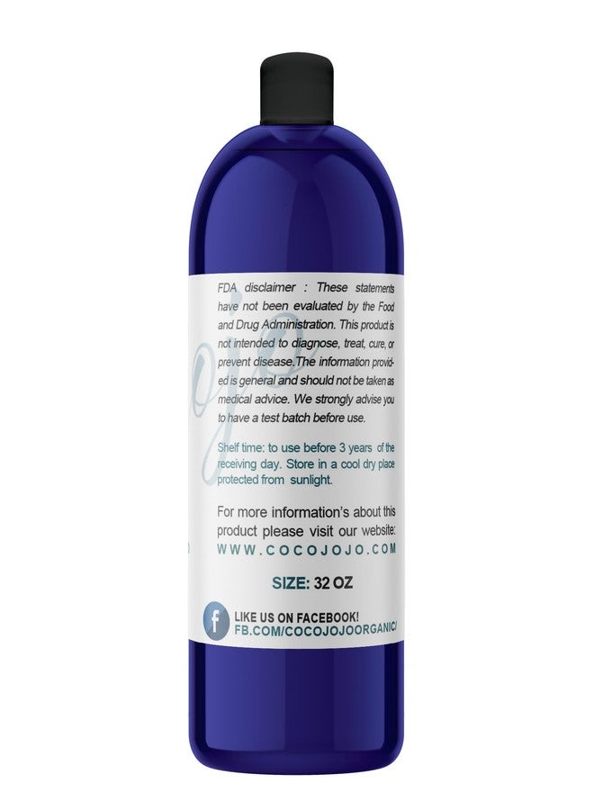 cocojojo Grapeseed Oil - Pure Unrefined Cold Pressed All Natural Non GMO Vegan Grape Seed Cold Pressed 16 or 32 oz Body Hair Face Skin Massage Moisturizing -Packaging May Vary - (32 oz) - Image 2