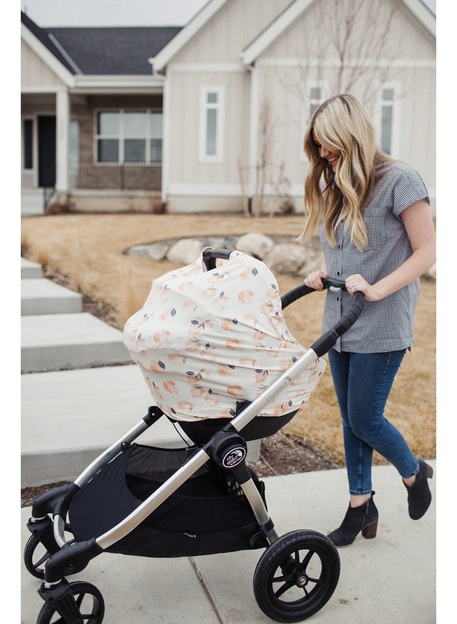 Copper Pearl Multi-Use Cover: Car Seat Covers, Nursing Cover, and Stroller Cover for Sun - Stretchy Fabric, All-Season Use, Stylish Designs, Easy Access for Moms - Caroline - Image 4