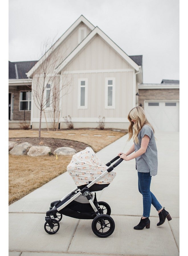 Copper Pearl Multi-Use Cover: Car Seat Covers, Nursing Cover, and Stroller Cover for Sun - Stretchy Fabric, All-Season Use, Stylish Designs, Easy Access for Moms - Caroline - Image 5