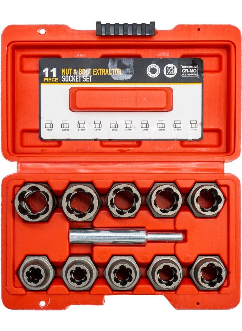TiTi 6124 Damaged Nut and Bolt Removal 1/2" Socket Set 11 Pieces  - Image 5
