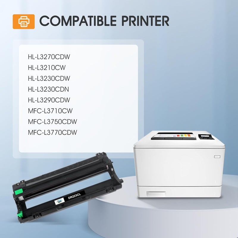 Cool Toner DR223CL Drum Unit High Yield DR-223CL DR223 Replacement for Brother DR223CL DR-223CL DR223 DR-223 for MFC-L3770CDW MFC-L3750CDW MFC-L3710CW HL-L3290CDW HL-L3230CDW HL-L3210CW Printer (K/C/M/Y, 4-Pack) - Image 3