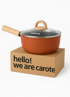CAROTE Carote Non-Stick Deep Fry Pan with Glass Lid (24 CM)  - Image 2