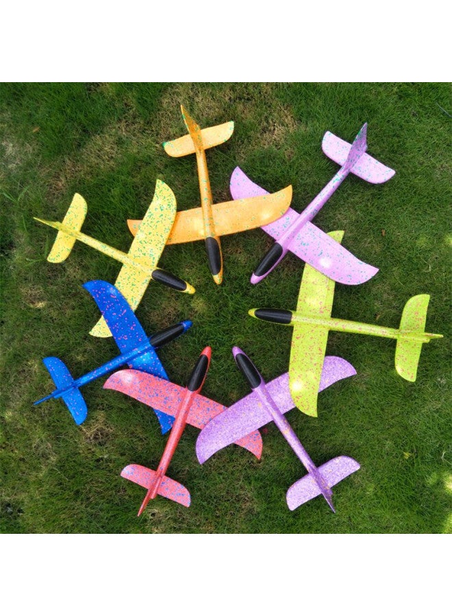 Large Foam Aircraft Light-emitting Toy Hand Throwing Aircraft 48cm Model Aircraft Children Glider Activity Push Gift Festival-Color:Hand Throw Full Body Luminous Style - Image 3