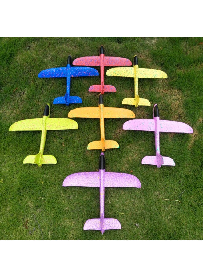 Large Foam Aircraft Light-emitting Toy Hand Throwing Aircraft 48cm Model Aircraft Children Glider Activity Push Gift Festival-Color:Hand Throw Full Body Luminous Style - Image 5