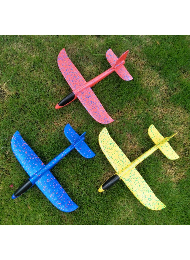 Large Foam Aircraft Light-emitting Toy Hand Throwing Aircraft 48cm Model Aircraft Children Glider Activity Push Gift Festival-Color:Hand Throw Full Body Luminous Style - Image 4