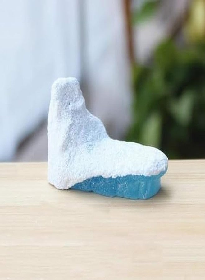 SquarezhenBo Blue-White Iceberg Model Realistic Arctic Miniature 3D Model Polar Bear Christmas Decorations Cake Decoration Craft Home Decoration Cake and Cupcake Toppers - Image 1