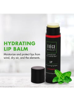 tiege hanley Hydrating Lip Balm, Peppermint - Moisturizing Lip Care Treatment Products For Dry & Cracked Lips - Hidratante De Labios 