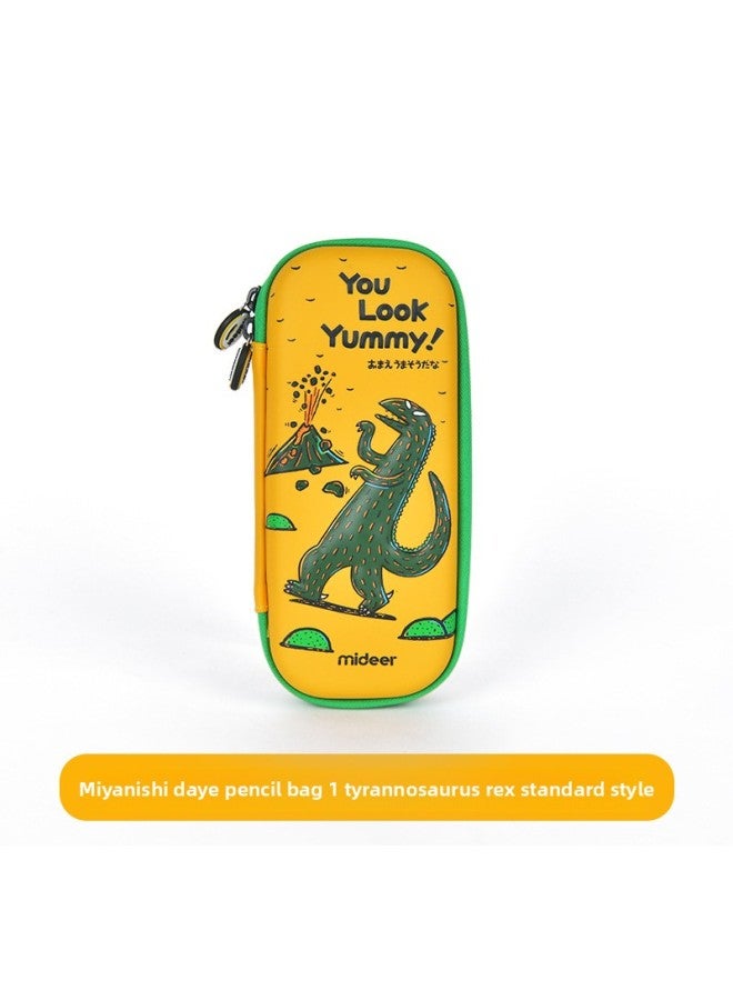 Mideer Milu Joint Model You Look Delicious Puzzle Kettle Stationery Box Tableware Umbrella Plush Toys-Color:mideer Pencil Case-Tyrannosaurus Rex (Small) - Image 1