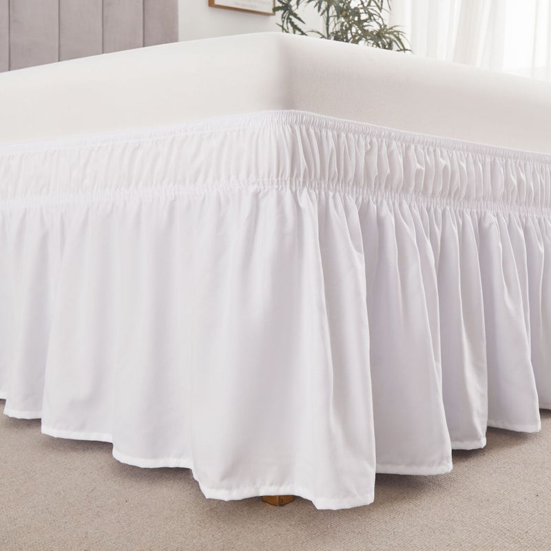 Drop 15Inch Supply Solid Color Export Solid Color Elastic Bed Skirt Elastic Ruffles - Image 5