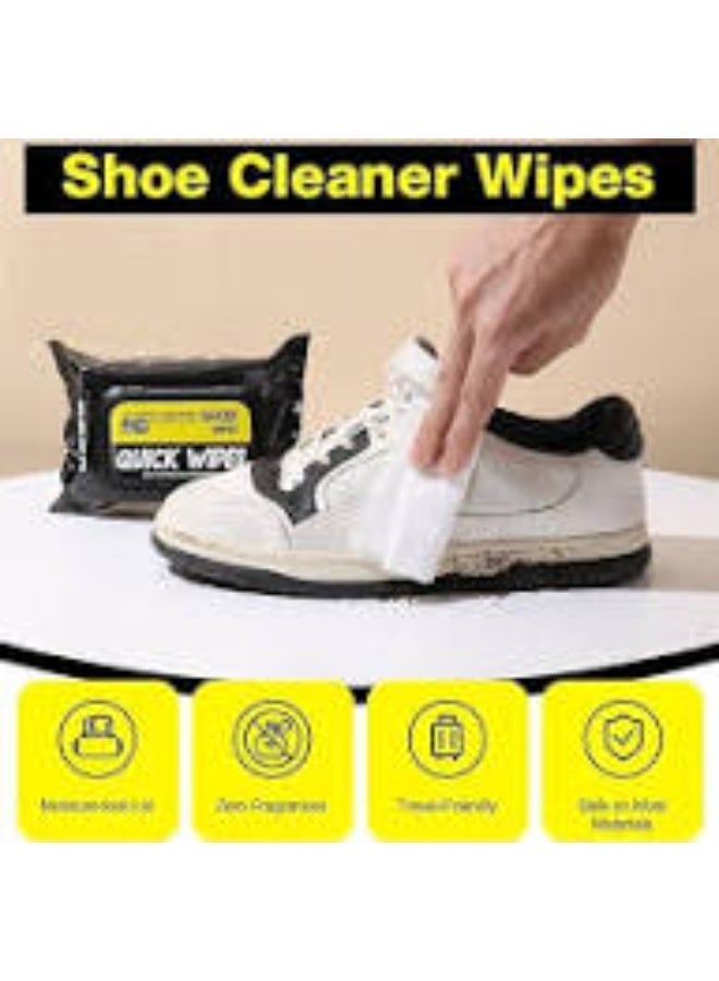 Wet wipes for cleaning and polishing sneakers and athletic shoes—instantly removes stains and yellowing from soles. Fast-acting and effective with just one wipe. Safe for all colors (80-wipe pack) - Image 4