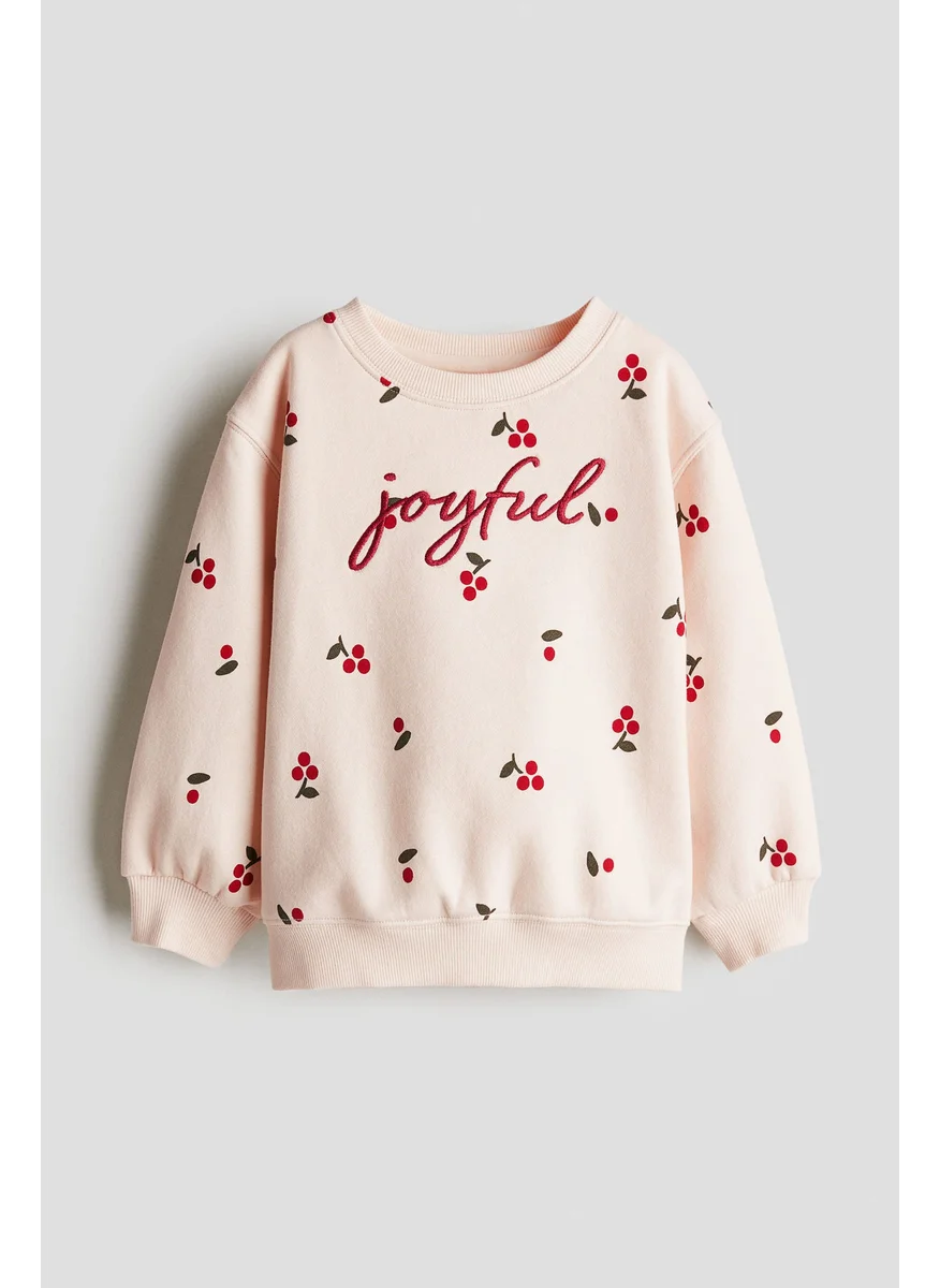 H&M Motif-Detail Sweatshirt