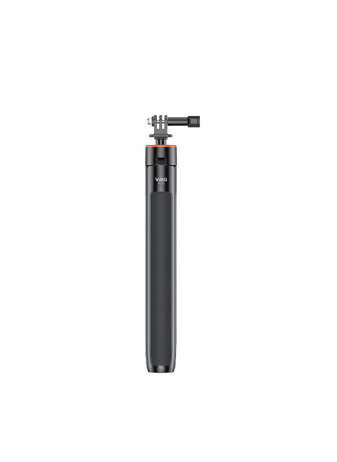 VRIG - TP-21 Sports Camera Selfie Stick Tripod Stand Extentable Max. 54in with 1/4 inch Screw for Action Camera Mirrorless Camera Vlog Live Streaming Selfie Video Video Recording - Image 1