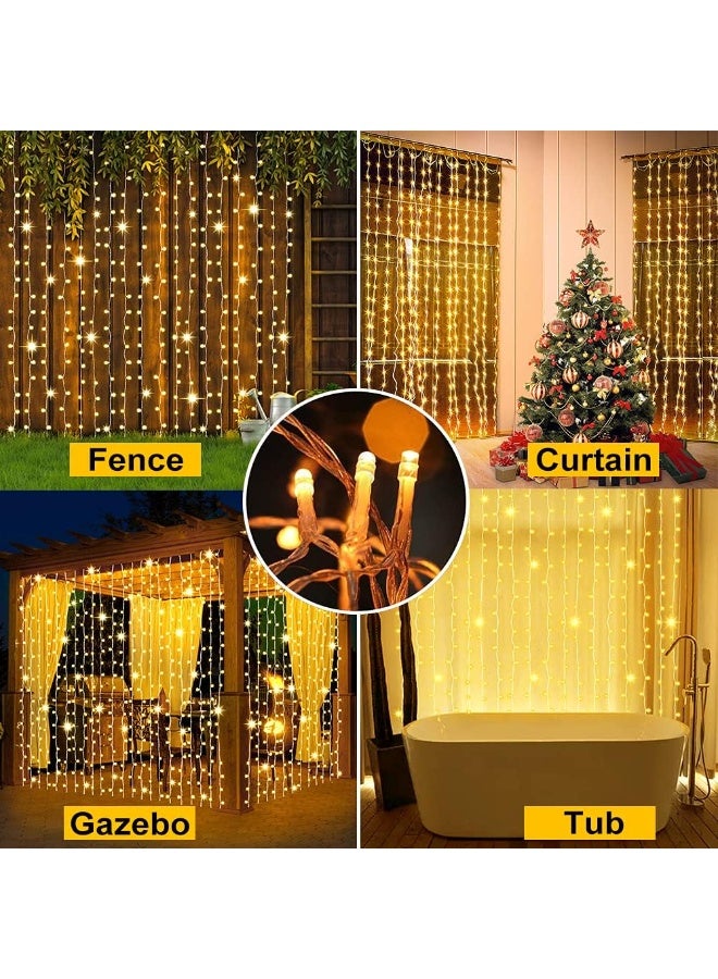 GOGOGO Upgraded Outdoor Solar String Lights for the Garden with Remote Control, Waterproof, 300 LED Fairy Lights, 8 Modes, for Gazebo, Patio, Party, Festival, Wedding, Christmas Decoration - Image 3