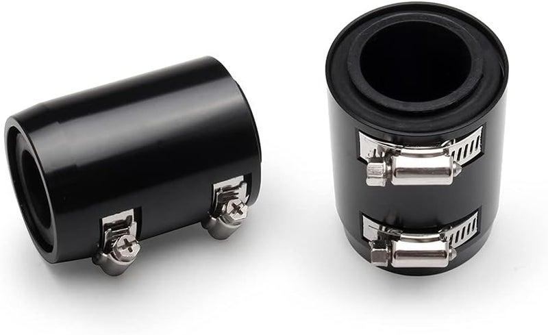 WENJTP Universal 48-inch Radiator Hose Kit with 4 Chrome Caps - Black - Image 5