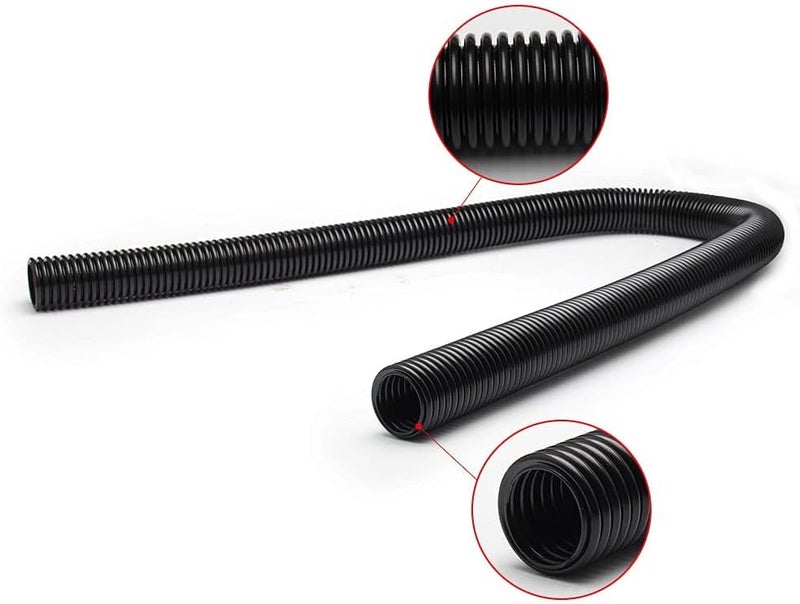 WENJTP Universal 48-inch Radiator Hose Kit with 4 Chrome Caps - Black - Image 3