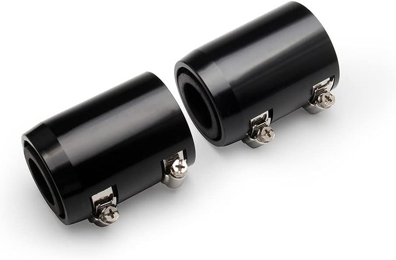 WENJTP Universal 48-inch Radiator Hose Kit with 4 Chrome Caps - Black - Image 4