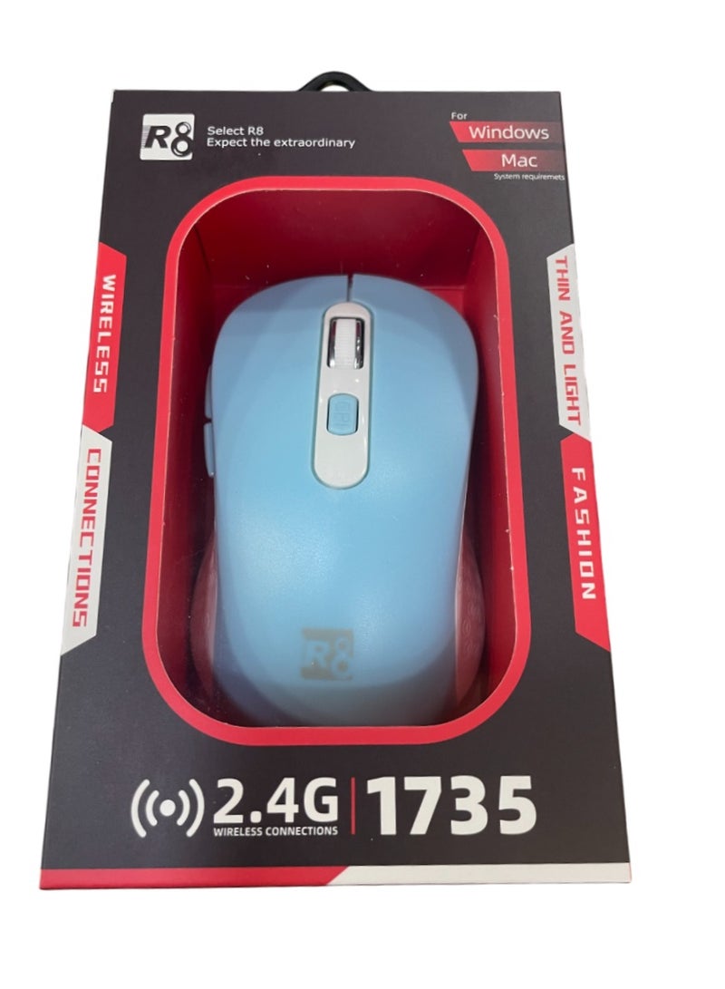 أر8 ماوس لاسلكي R8 أزرق - Image 4