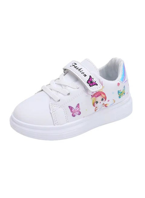 Kids Unicorn Sneakers Shoes  with Colorful Cartoon & Butterfly Design