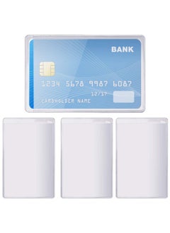 BronaGrand Transparent Credit Card Sleeves,20Pcs Credit Card Holder Sleeve Clear Waterproof Credit Card Protector Plastic Card Holder Inserts For Insurance License Id Business Social Insurance Card  - Image 1
