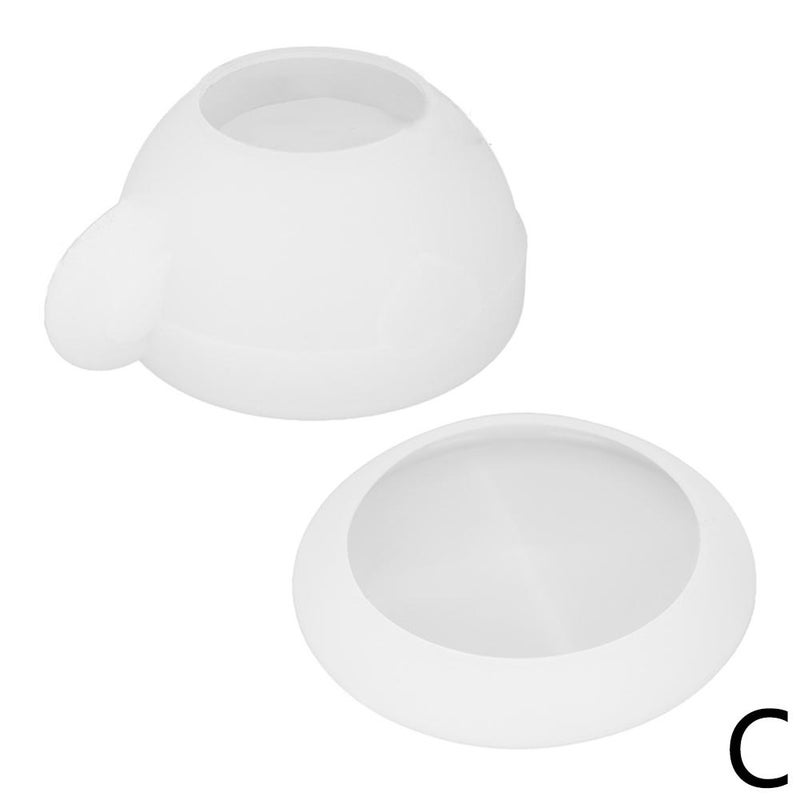 DIY Crystal Epoxy Plaster Cement Heart-Shaped Tea Cups, Coffee Cups, Saucers, Storage Mirror Silicone Mold - Image 1