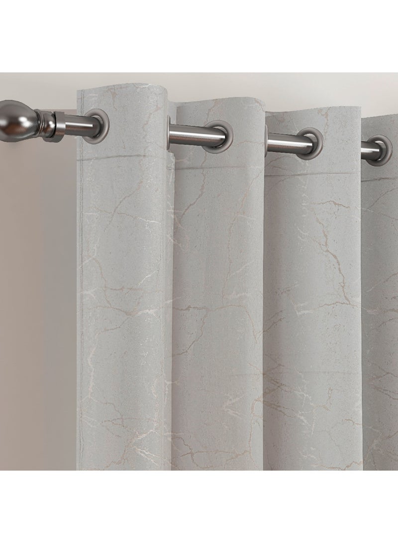 Home Box Glitter 2-Piece Extra Long Jacquard Curtain Set 300 x 140 cm - Image 2