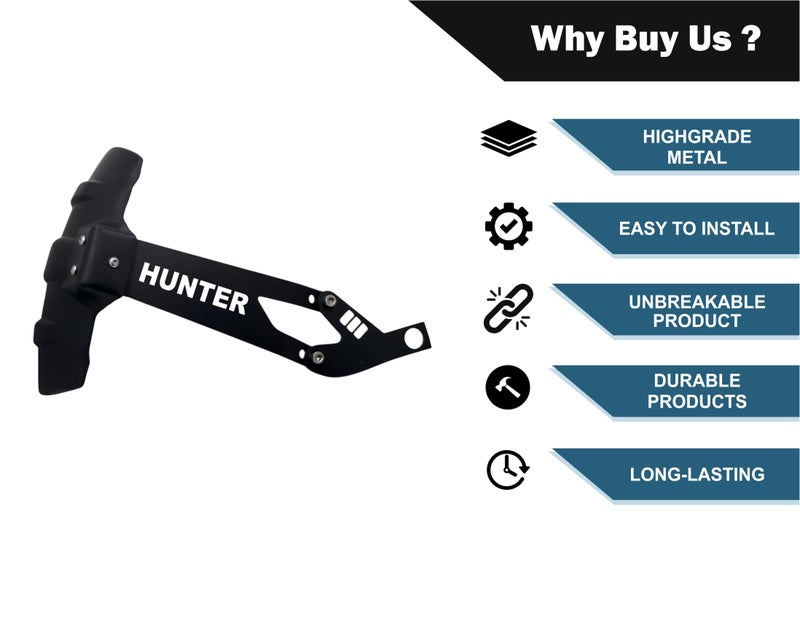 MILACHIN Hunter 350 Rear Mudguard, Rear Reflector Guard, Mud Flap, Splash Guard Tyre Hugger, Rust-Resistant Branded Design Easy Installation Compatible for Royal Enfield Hunter 350 - Image 2