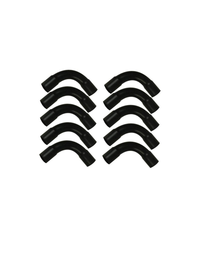 PVC Electrical Conduit Pipe & Fittings for Indoor and Outdoor Electrical Wiring and Cabling (Pack of 10) (25mm, Bend) - Image 1