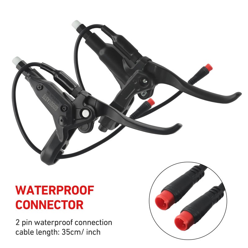 Drhomeam Left & Right Electronic Brake Lever Set for Most Electric Bicycle, GT03 Oil Power-Off Function Ebike Handle, Brake Grips for Electric Bike, Ebike Accessories Cut Off Power (A Pair) - Image 4