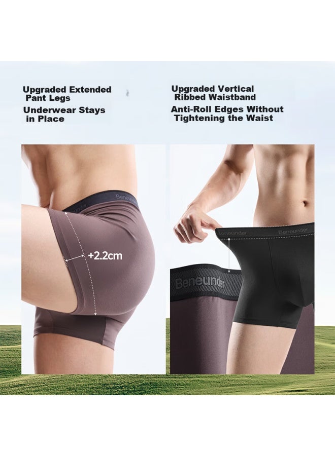 Beneunder Banana Under Men's Modal Underwear 7a Antibacterial Boxer Briefs Seamless Breathable 50s Yarn - Image 3