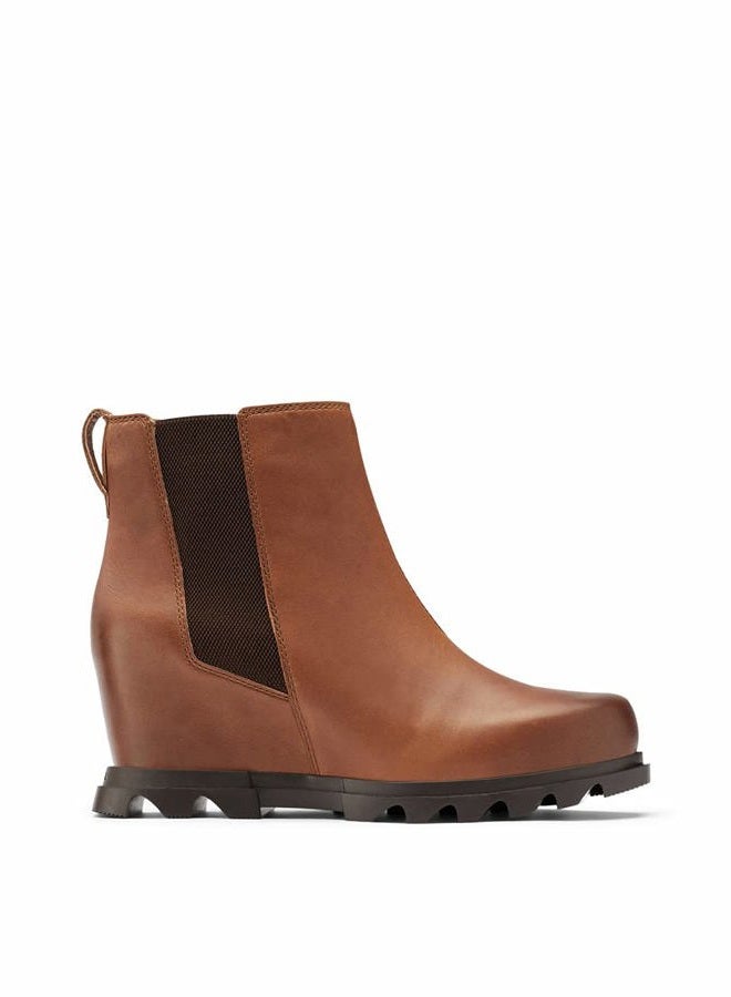 Sorel Women's Joan of Arctic Wedge III Chelsea Boot — Waterproof Leather Wedge Boots, Hazelnut, Blackened Brown, 41.5 EU - Image 2