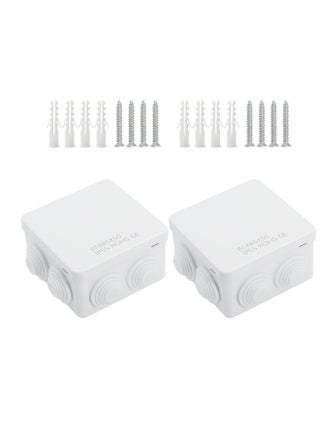 2 Pcs Waterproof Junction Box, Durable ABS Plastic Electrical Enclosure for Indoor and Outdoor Use, Universal Project Box, Dustproof Outlet Box (3.4 x 3.4 x 2 inch) - pzsku/Z286DB900D1EB08A4A3C8Z/45/1746723328/7e8cf248-ff54-4d45-8880-31267cf9677f