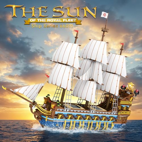 Reobrix Royal Pirate Ship Building Set for Adults 2830Piece Large Model Ship Collectible Luxury Display Pirate Ship Model 66011 Architecture Set Gifts for Maritime Lovers 14 - Image 5