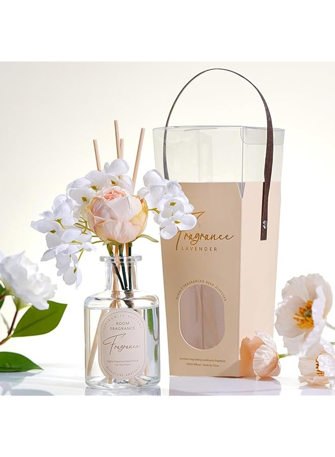 إيروريكس مجموعة موزع الروائح العطرية من القصب معطر هواء برائحة الزهور الحقيقية المحفوظة للحمام وديكور غرفة النوم 200 مل جاردينيا 84# - Image 4