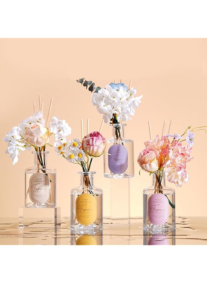 إيروريكس مجموعة موزع الروائح العطرية من القصب معطر هواء برائحة الزهور الحقيقية المحفوظة للحمام وديكور غرفة النوم 200 مل جاردينيا 84# - Image 5