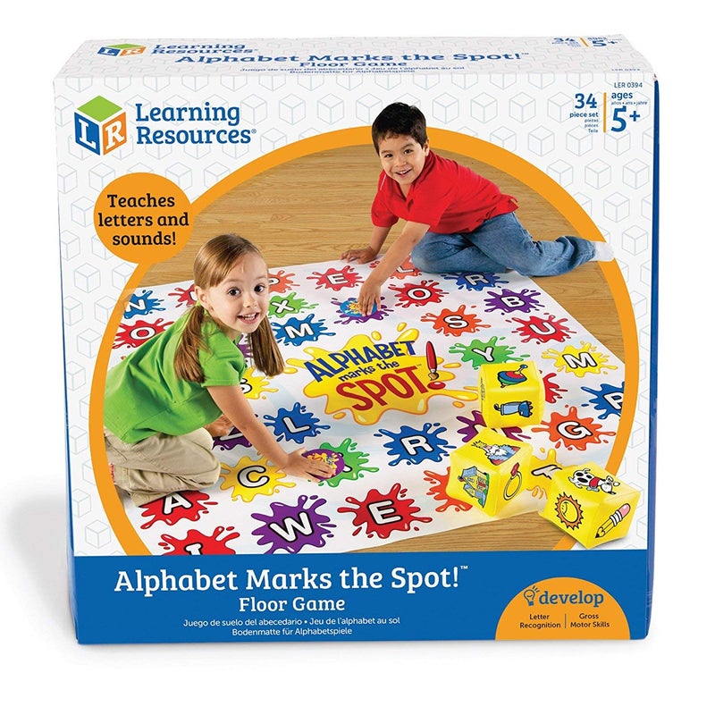 Learning Resources Alphabet Marks The Spot Floor Mat 34 Piece Set Ages 5 Letters Sounds Alphabet GameSpelling Games - Image 4
