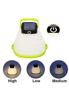 QAWACHH QAWACHH Solar Operated Collapsible LED Outdoor Lamp 3Level Luminescence Adjustable Waterproof Camping Tent Hiking Flashlight Lantern  - Image 5