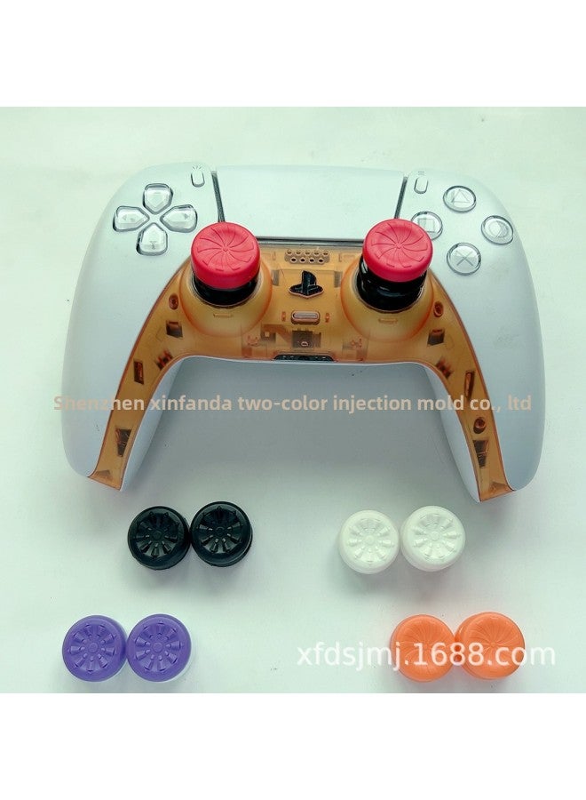 general Competitive PS4/PS5/Xbox Joystick Cap Elevator Pair ABS Material Gaming Controller Accessories Elite Level For Adults Over 18-Product Color:Skull Fluorescent Green PS - Image 4