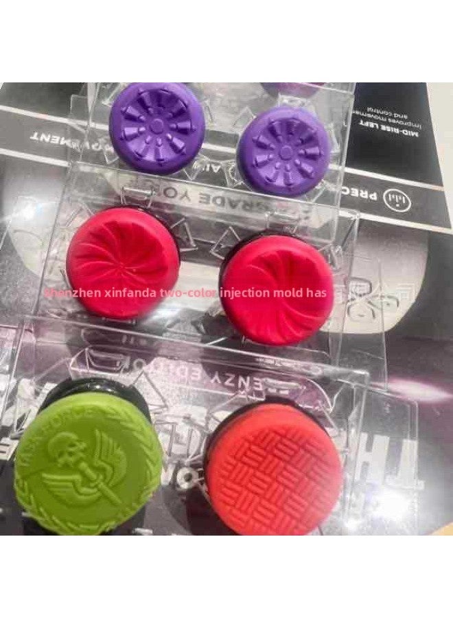 general Competitive PS4/PS5/Xbox Joystick Cap Elevator Pair ABS Material Gaming Controller Accessories Elite Level For Adults Over 18-Product Color:Skull Fluorescent Green PS - Image 5