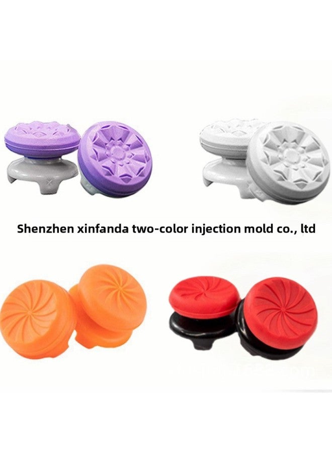 general Competitive PS4/PS5/Xbox Joystick Cap Elevator Pair ABS Material Gaming Controller Accessories Elite Level For Adults Over 18-Product Color:Skull Fluorescent Green PS - Image 3