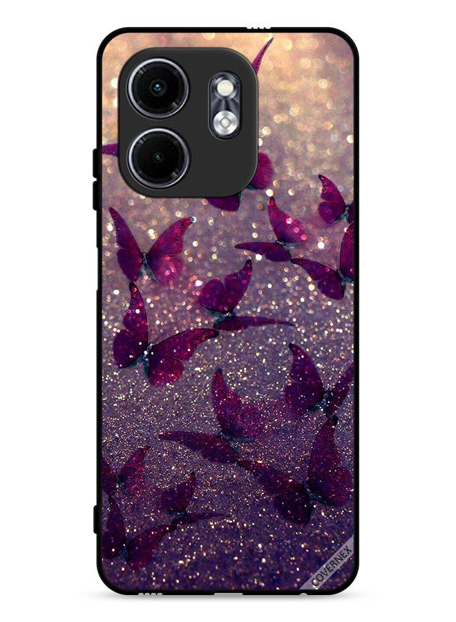 Covernex Infinix Smart 9 4G Protective Case Cover Glitter Butterflies  - Image 1