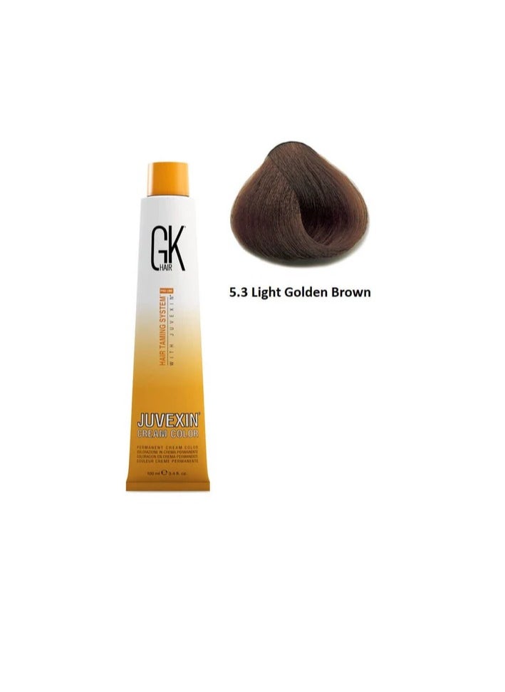 GK Hair GK Hair Color Light Golden Brown 5.3  - Image 1